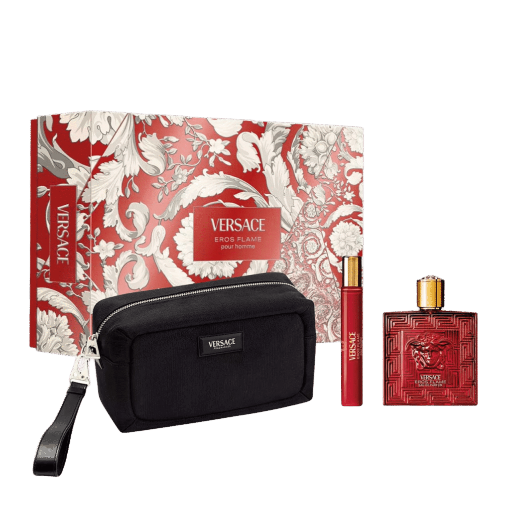 Set de Perfume Versace Eros Flame 3 Piezas para Hombre