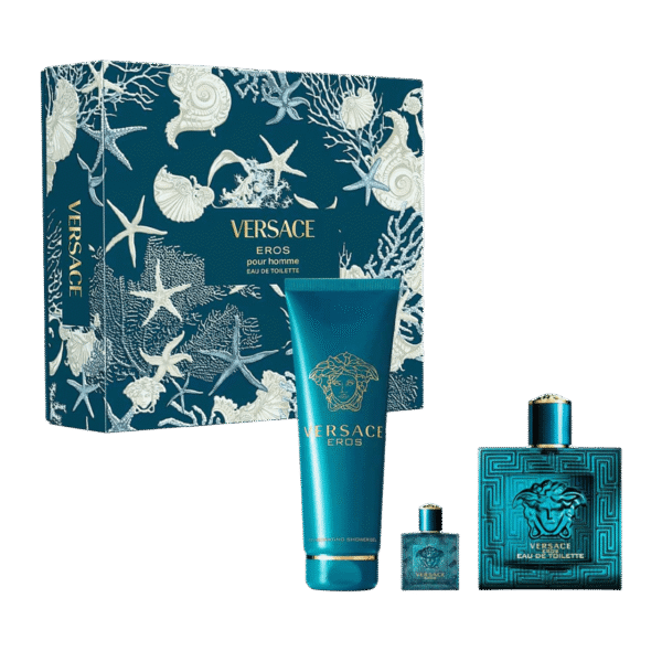 Estuche de Perfume Versace Eros EDT 3 Piezas